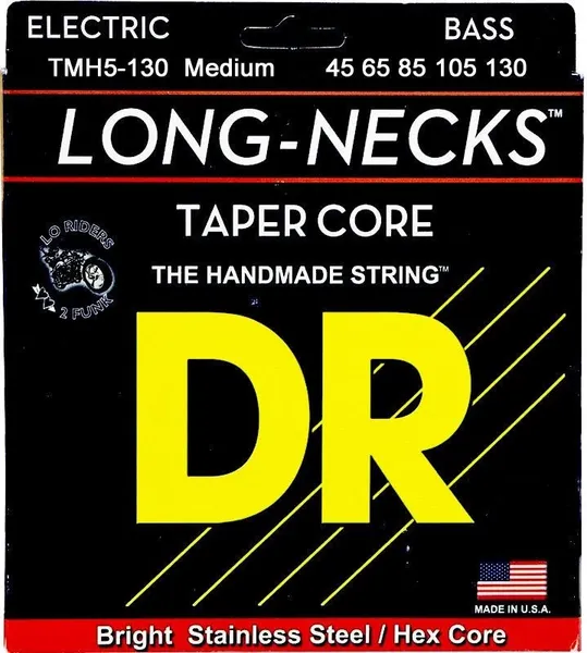 Изображение товара Струны для бас-гитары DR Long Necks TMH5-130 45-130