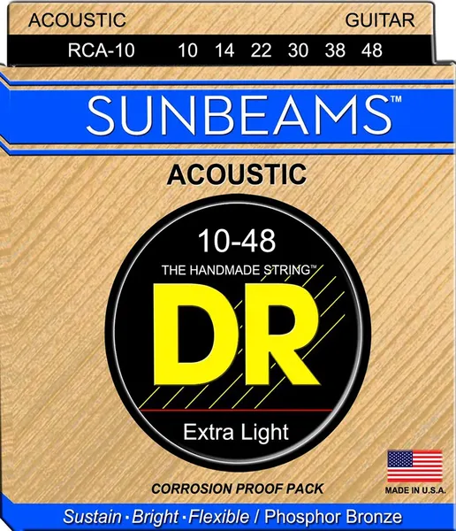 Изображение товара Струны для акустической гитары DR Sunbeam RCA-10 10-48