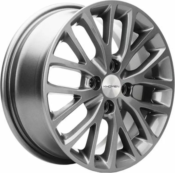 Изображение товара Литой диск Khomen KHW1506 Vesta 15x6" 4x100мм DIA 60.1мм ET 50мм Gray