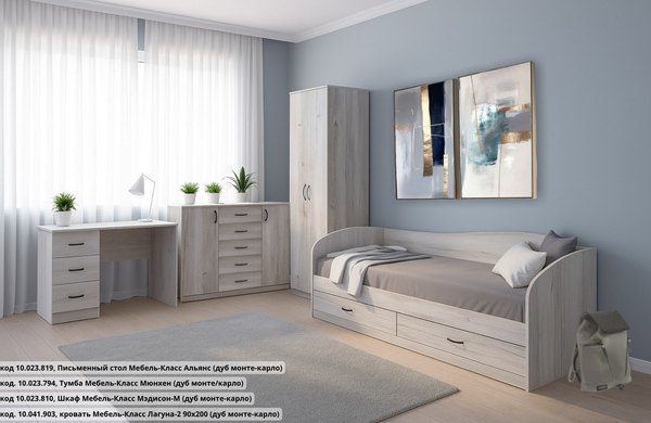 Изображение товара Кровать-тахта Мебель-Класс Лагуна-2 90x200 (дуб монте-карло)