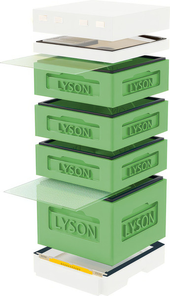Изображение товара Улей Lyson Дадан На 12 Рамок / K126GW (зеленый/неокрашенный)