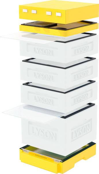 Изображение товара Улей Lyson Дадан На 12 Рамок / K126WY (неокрашенный/желтый)