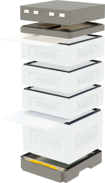 Изображение товара Улей Lyson Дадан На 12 Рамок / K126WG (неокрашенный/серый)