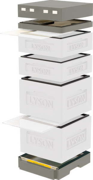 Изображение товара Улей Lyson Дадан На 12 Рамок / K127WG (неокрашенный/серый)