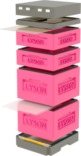Изображение товара Улей Lyson Дадан На 12 Рамок / K127PG (розовый/серый)