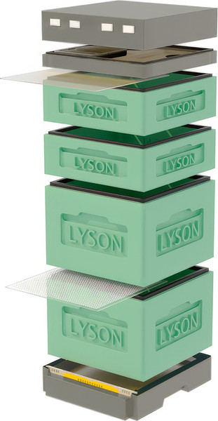Изображение товара Улей Lyson Дадан На 12 Рамок / K127GG (зеленый/серый)