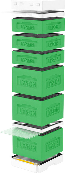 Изображение товара Улей Lyson Дадан На 12 Рамок / K128GW (зеленый/неокрашенный)
