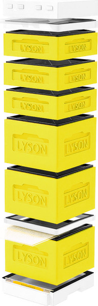 Изображение товара Улей Lyson Дадан На 12 Рамок / K128YW (желтый/неокрашенный)