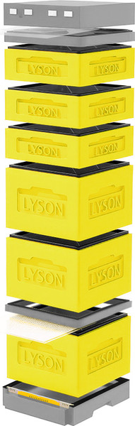 Изображение товара Улей Lyson Дадан На 12 Рамок / K128YG (желтый/серый)