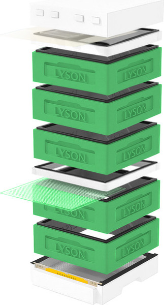 Изображение товара Улей Lyson Дадан На 12 Рамок / K129GW (зеленый/неокрашенный)