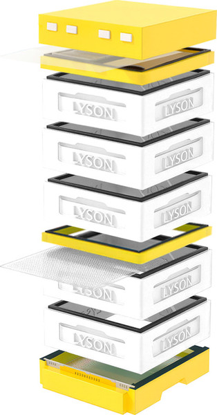 Изображение товара Улей Lyson Дадан На 12 Рамок / K129WY (неокрашенный/желтый)