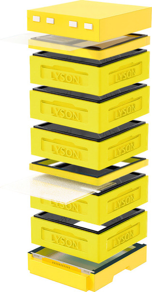 Изображение товара Улей Lyson Дадан На 12 Рамок / K129YY (желтый/желтый)