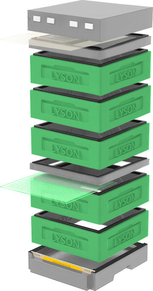 Изображение товара Улей Lyson Дадан На 12 Рамок / K129GG (зеленый/серый)