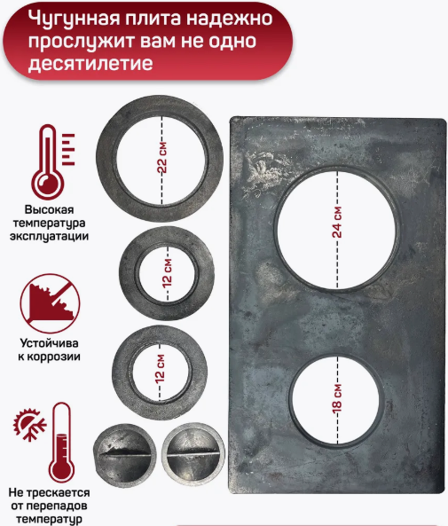 Изображение товара Плита для печи БЛЗ П2-7