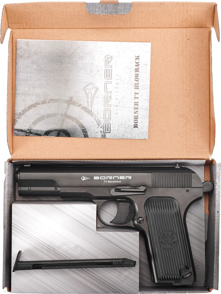 Изображение товара Пистолет пневматический BORNER TT Blowback до 3Дж кал 4.5мм