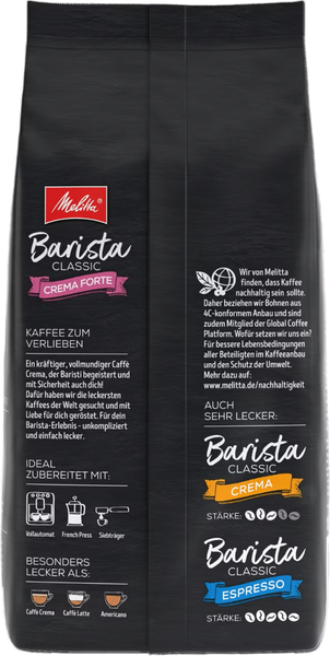 Изображение товара Кофе в зернах Melitta Barista Crema Forte (1кг)