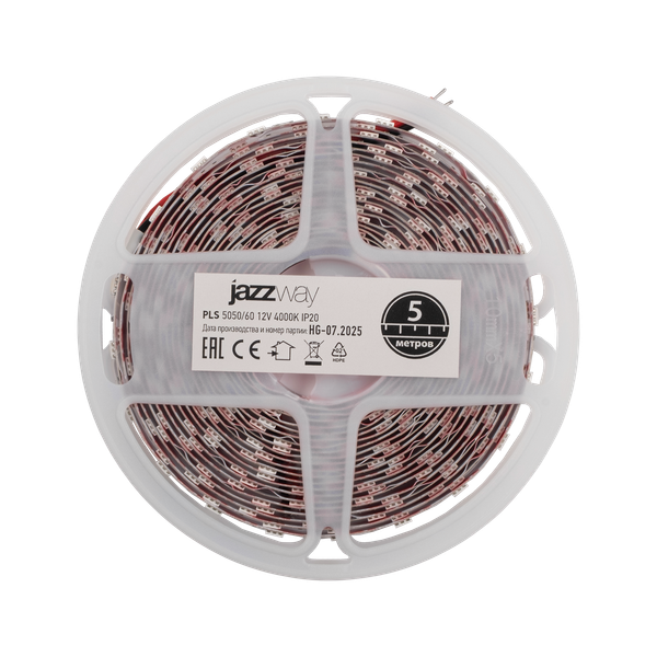 Изображение товара Светодиодная лента JAZZway PLS 5050/60-12V 4000K IP20 / 5066397 (5м)
