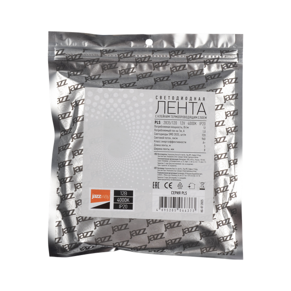 Изображение товара Светодиодная лента JAZZway PLS 2835 60-12V 4000K IP20 / 5066359 (5м, белый)