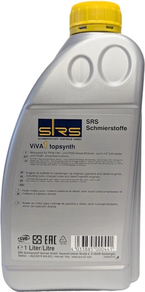 Изображение товара Моторное масло SRS Viva 1 Topsynth 5W40 (1л)