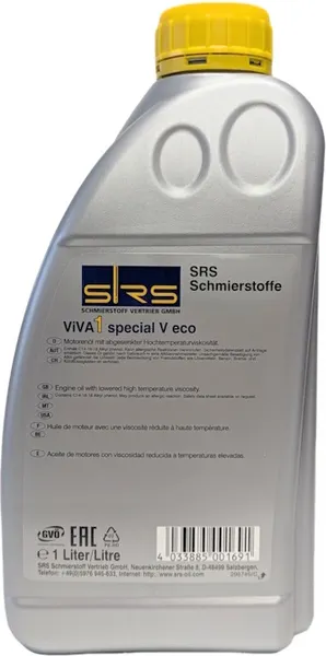 Изображение товара Моторное масло SRS Viva 1 Special V Eco 0W20 (1л)