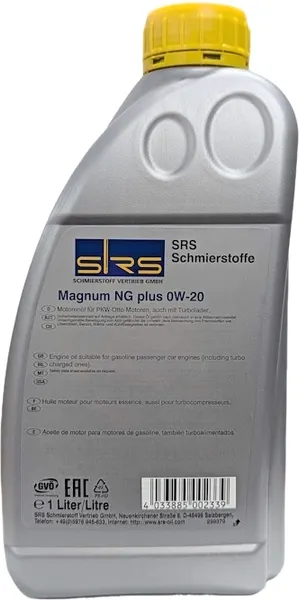 Изображение товара Моторное масло SRS Magnum NG Plus 0W20 (1л)