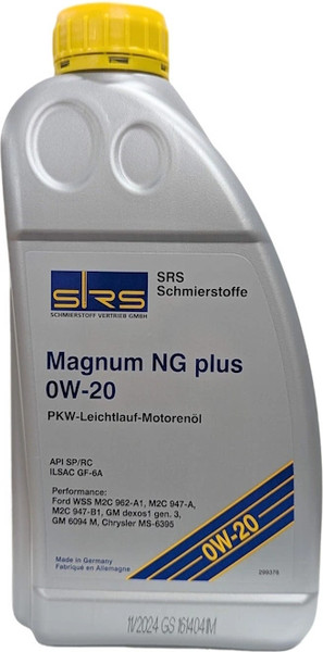 Изображение товара Моторное масло SRS Magnum NG Plus 0W20 (1л)