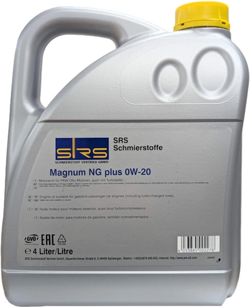Изображение товара Моторное масло SRS Magnum NG Plus 0W20 (4л)