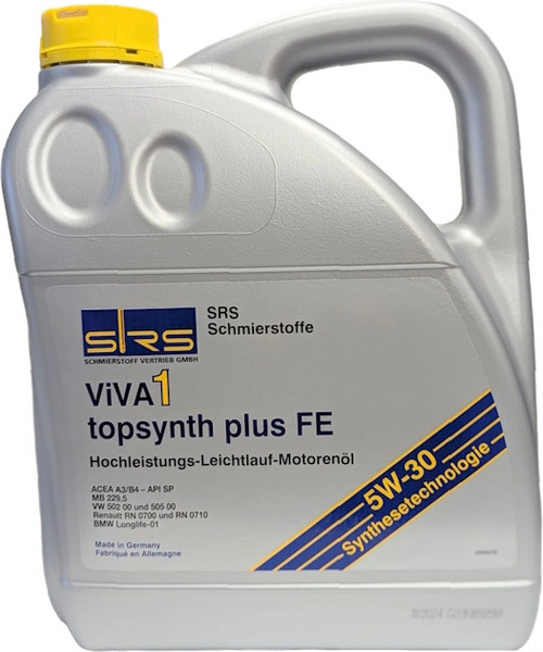 Изображение товара Моторное масло SRS Viva 1 Topsynth Plus FE 5W30 (4л)