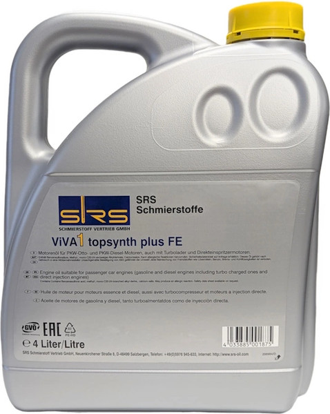 Изображение товара Моторное масло SRS Viva 1 Topsynth Plus FE 5W30 (4л)
