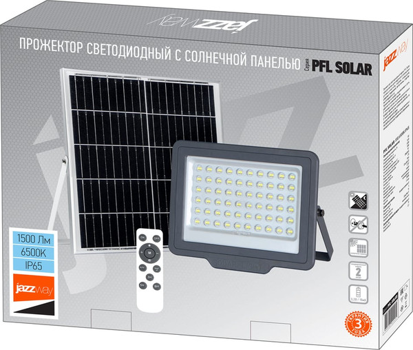 Изображение товара Прожектор JAZZway PFL Solar 150 6500К IP65 / 5044425