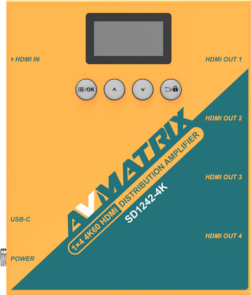 Изображение товара Передатчик видеосигнала Avmatrix SD1242-4K 1x4 4K60 HDMI / 33028
