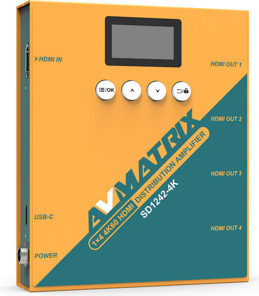 Изображение товара Передатчик видеосигнала Avmatrix SD1242-4K 1x4 4K60 HDMI / 33028