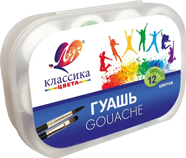 Изображение товара Гуашь ЛУЧ Классика / 33С 2175-08 (12цв)