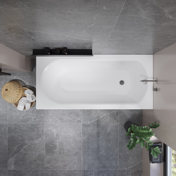 Изображение товара Ванна акриловая Lauter Haven 150 /21202005 (с ножками и сифоном 21Y11020 хром)