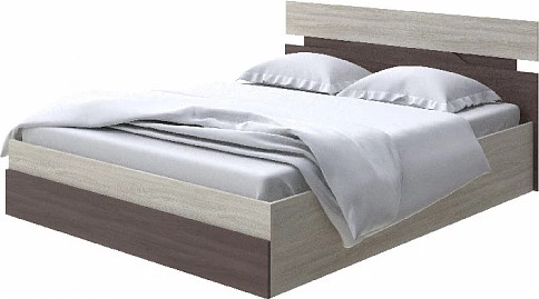 Изображение товара Двуспальная кровать Proson Milton с ПМ 160x200 (ясень шимо светлый/ясень шимо темный)