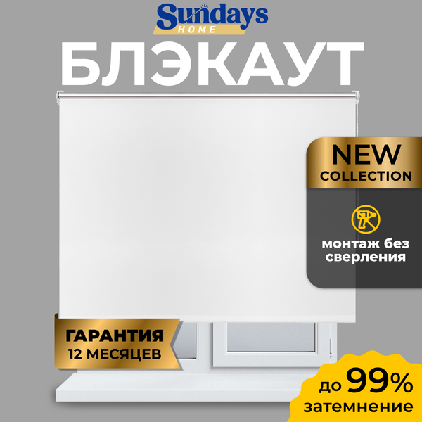 Изображение товара Рулонная штора Sundays Home LM 167-01 110х160 (белый)