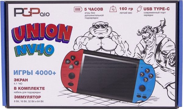 Изображение товара Игровая приставка PGP AIO Union NV40 / PktP27 (красный/синий)