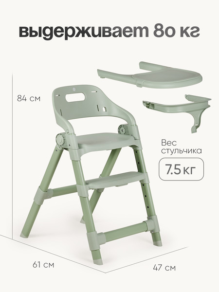 Изображение товара Стульчик для кормления Tomix Cindy / YY012 (зеленый)