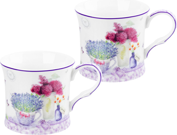 Изображение товара Набор кружек Elan Gallery Лаванда New Bone China / 420765