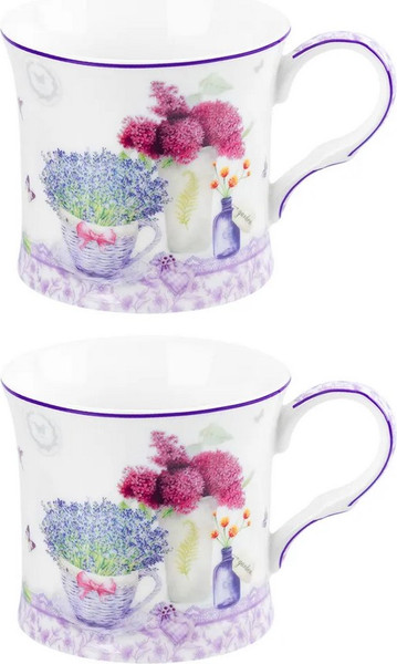 Изображение товара Набор кружек Elan Gallery Лаванда New Bone China / 420765