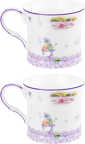 Изображение товара Набор кружек Elan Gallery Лаванда New Bone China / 420765