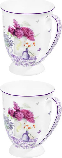 Изображение товара Набор кружек Elan Gallery Лаванда New Bone China / 420767
