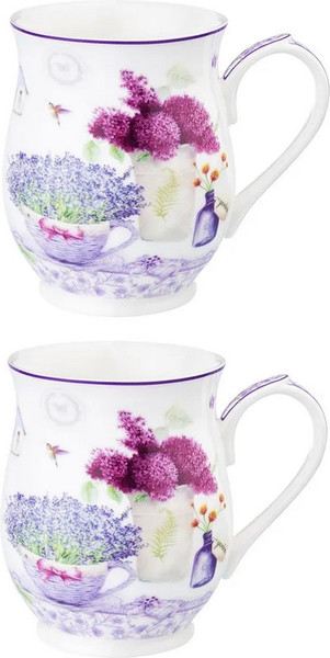 Изображение товара Набор кружек Elan Gallery Лаванда New Bone China / 420768