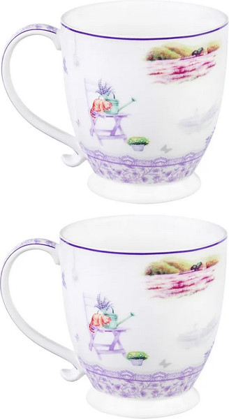Изображение товара Набор кружек Elan Gallery Лаванда New Bone China / 420772