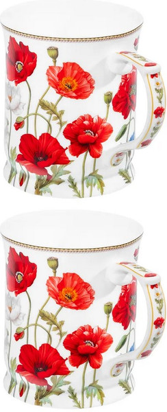 Изображение товара Набор кружек Elan Gallery Маки New Bone China / 420778