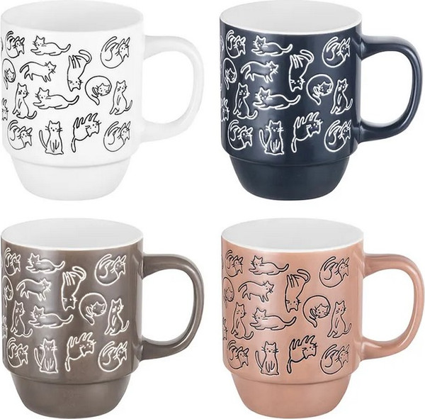 Изображение товара Набор кружек Elan Gallery Кошачья жизнь / 880229