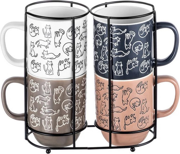Изображение товара Набор кружек Elan Gallery Кошачья жизнь / 880229