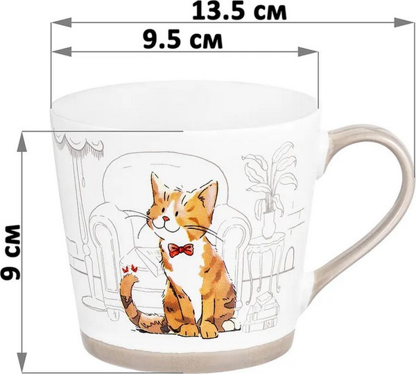 Изображение товара Набор кружек Elan Gallery Довольные коты / 880228