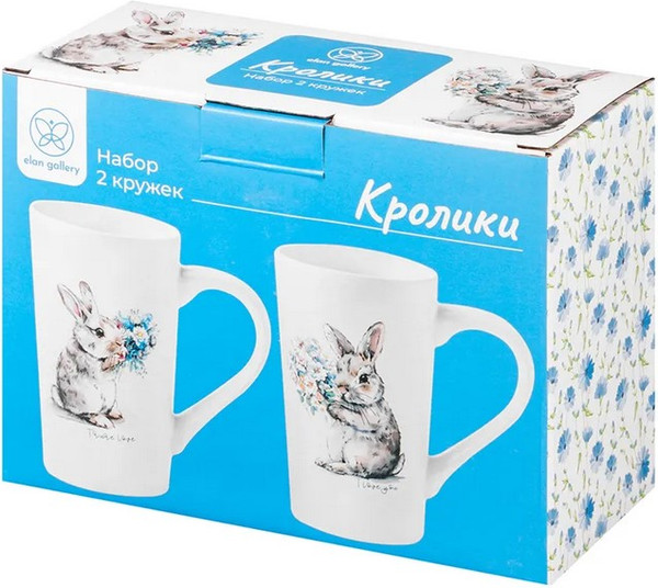 Изображение товара Набор кружек Elan Gallery Кролики / 880226