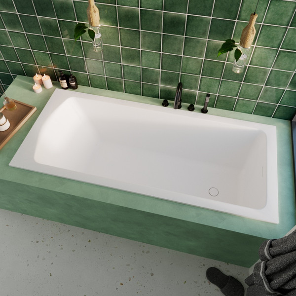 Изображение товара Ванна из искусственного камня Whitecross Coin 170x75 / 0224.170075.200 (белый матовый)